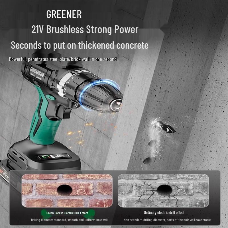21V Cordless Brushless Impact Drill CN plug (adapter included)
