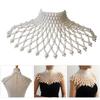 Flapper Polished Pearls Collar Necklace Luxurious Body Chain Jewelry Idol Costume Vintage Pearls for Idol Dancer