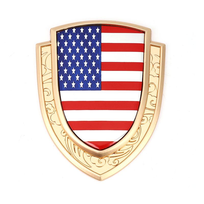 3D Metall Autoaufkleber Italien Frankreich Deutschland England Amerika Flagge Emblem Abzeichen Aufkleber