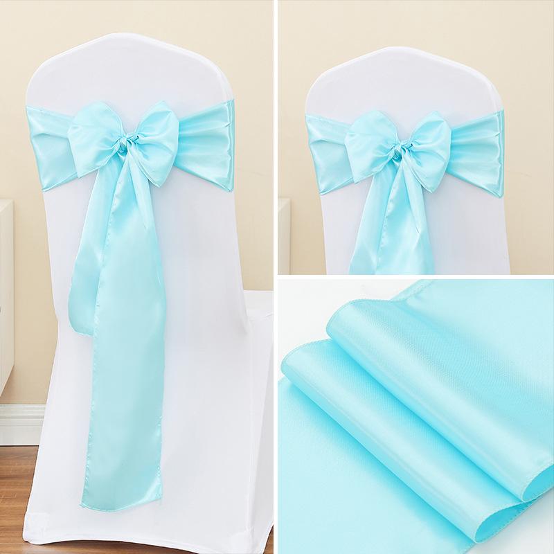 Jedwabna Wstążka Muszka Dekoracje Oparcia Krzesła na Wydarzenia Wesela Imprezy Pokrowce na Krzesła z Akcentem Kokardy Motylkowej