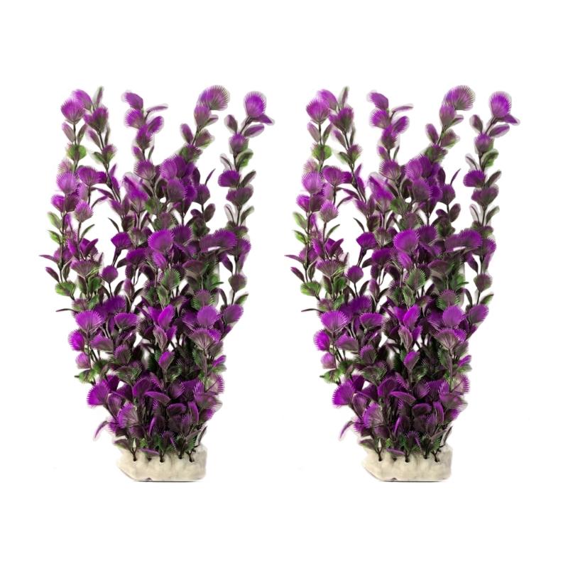 2pack Realistic Artificial Aquariums Plant Home Water Grass Viewing Decorations for Fish Tanks Decoration