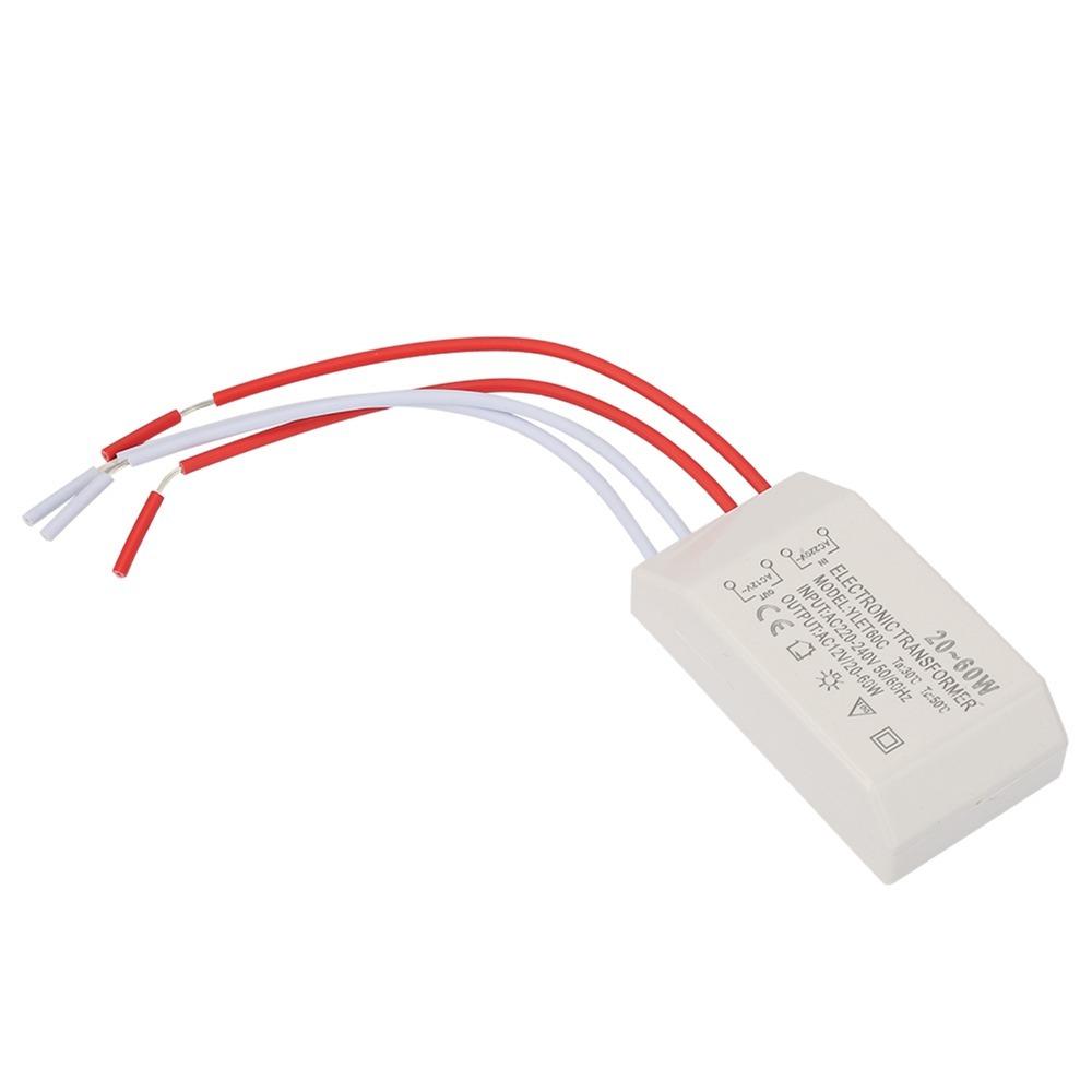 

220V to AC 12V Electronic Transformer 20-60W Smart Power Voltage Converter Remote Control Full Power Buck Transformer бежевий