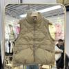 Light Down Vest Women's Short New White Duck Down Small Stand-up Neck Down Jacket Vest Foreign Style Jacket