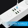 EU AC Outlet Socket Power Strip Multiprise Smart Home Extension Electrical Adapter 4.2A Network Filter