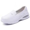 Women's Genuine Leather Breathable Nurse Shoes with Soft Air Cushion Sole
