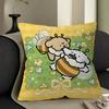 Maltese Cute Line Puppy Dog Pillow Cover for Bedroom Room and Living Room Sofa Decorative Cushion Cover