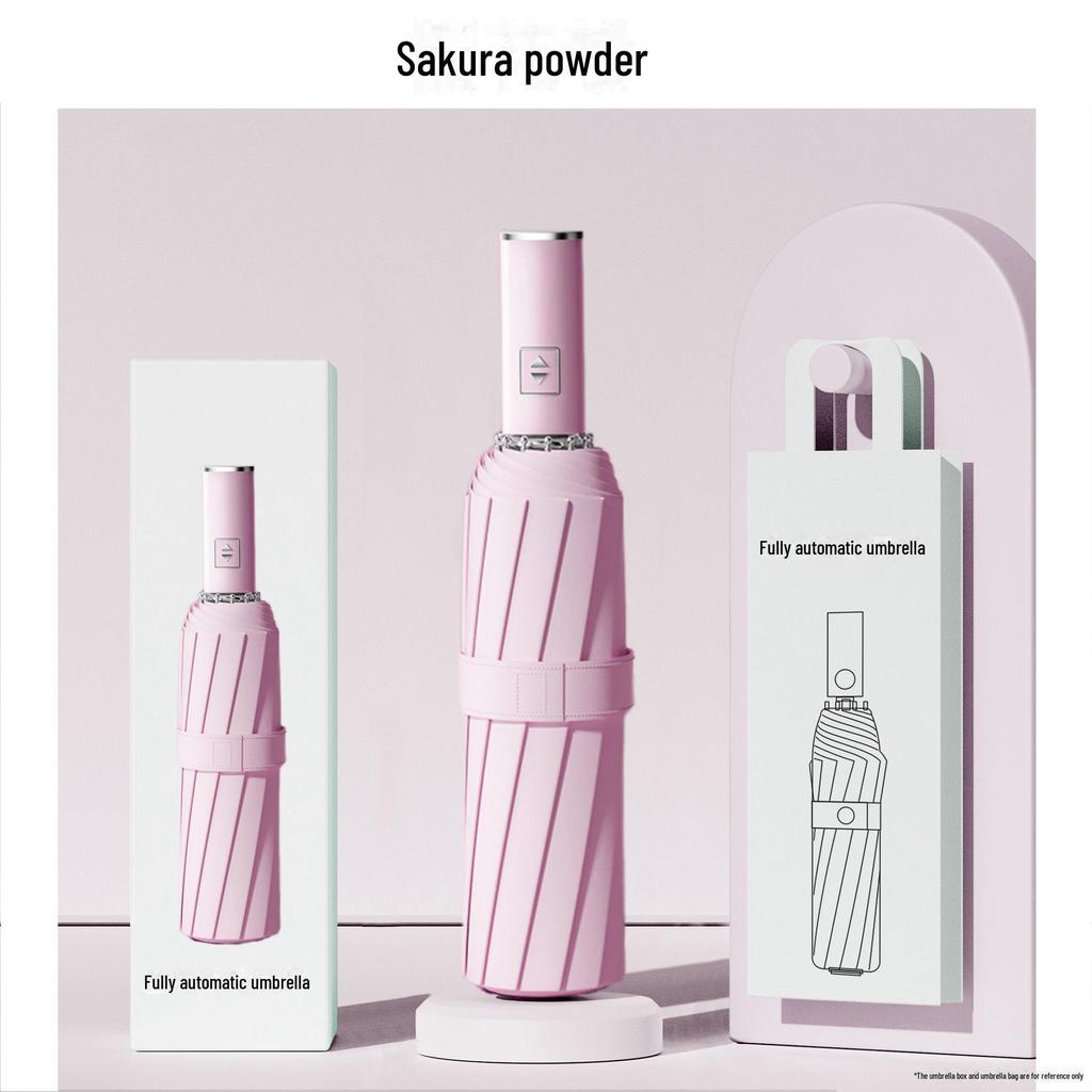 New Mi 3 Fully Automatic Ten-Rib Black Folding Sunscreen Umbrella