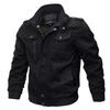 Men's 2023 Spring Casual Cotton Military Jacket - Loose Fit Plus Size Workwear Coat