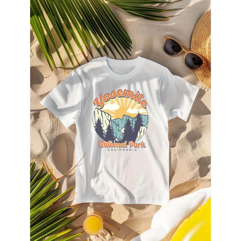 [Women s Vacation T-Shirt] Vacation-Themed Printed T-Shirt for Women - Essential for Travel Days, Casual Spring and Summer Wear, S белый
