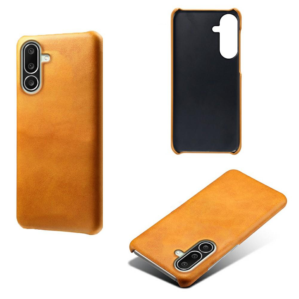 For Samsung Galaxy M56 5G Case Calf Texture PU Leather Hard PC Protective Phone Cover
