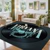 Nirvana Design Crystal Velvet Rug Soft Decorative Mat for Bedroom Entrance