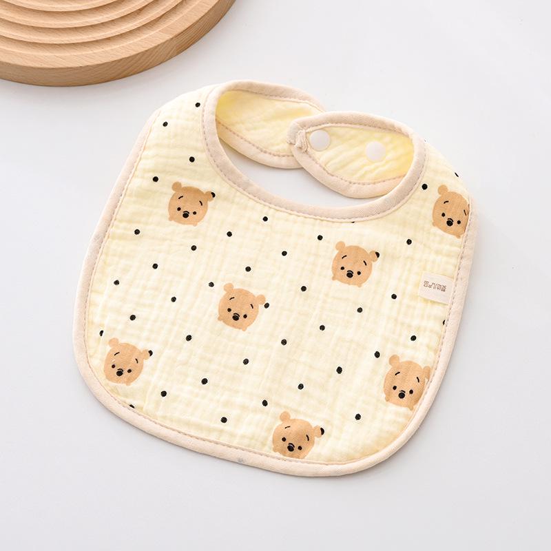 Weiches sechslagiges Baby-Lätzchen aus reiner Baumwolle - Mullwindel für Neugeborene