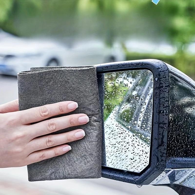 5 Stück magisches Reinigungstuch zum Abwischen des Glases ohne Spuren zu hinterlassen, kein Wasserfleck zum Abwischen des Glases, um das Spiegelartefakt abzuwischen