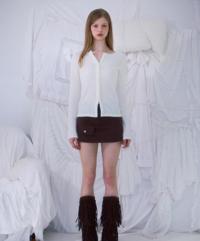 ROSEFRANTZ Pocket Mini Skirt [Brown]