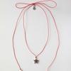 MERRYMOTIVE Star with red string necklace