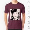 Bette Davis Smoking T Shirt Cotton Men Women DIY Print Flame Firestarter Bette Davis Movie Cinema Actress Portrait Famale Hat