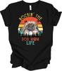 Pekingese Dog Mom Life Retro Sunset T-Shirt Funny Owner Gift Fur Mama Dog Lover
