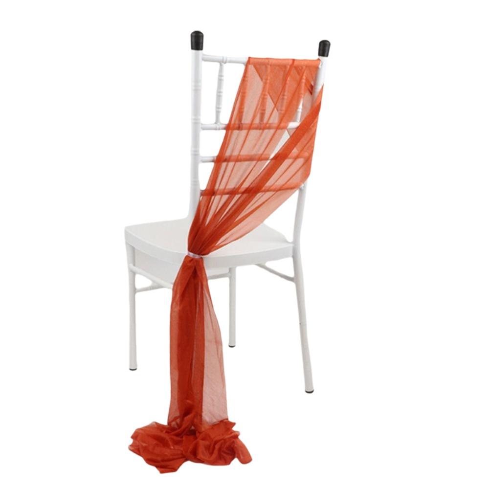 

Polyester Chair Sash Wrinkle-Free Romantic Event Ambiance Draping Fabric 9Ft Versatile Wedding Aisle Decorations Ceremony