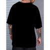 European Sizes 3D Print Oversized Men'S T-Shirt Featuring a Trendy Street Style Black Panther Design, Loose Fit