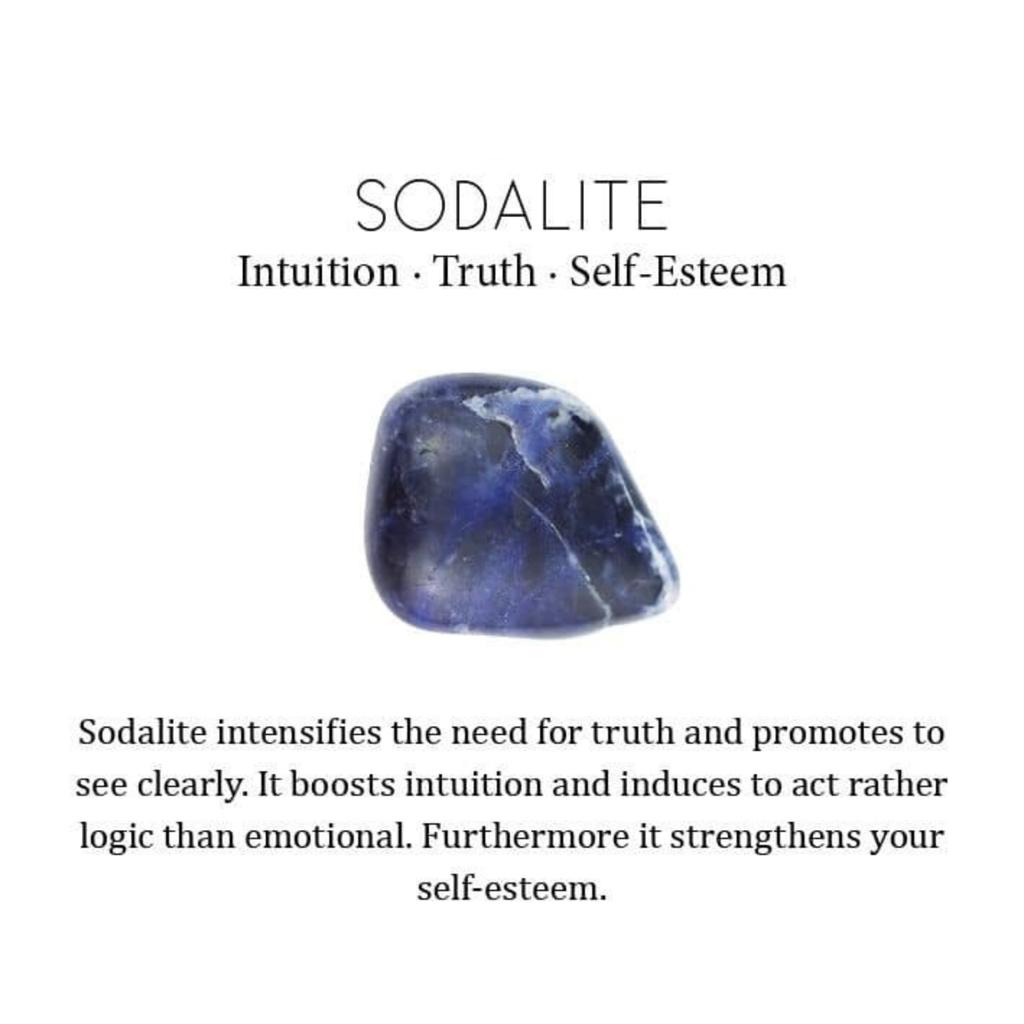 Round Third Eye Chakra Sodalite Stone Stackable Birthday Ring Jewelry 925 Silver RR-51-27