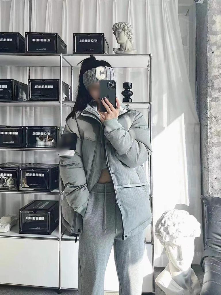 Stone D Winter Kapuzenjacke aus dicker Baumwolle - Colorblock Design für Damen & Herren