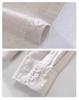Men's Long Sleeve Casual Cotton and Linen Shirt - Thin Style, Loose Fit, White for Spring and Autumn