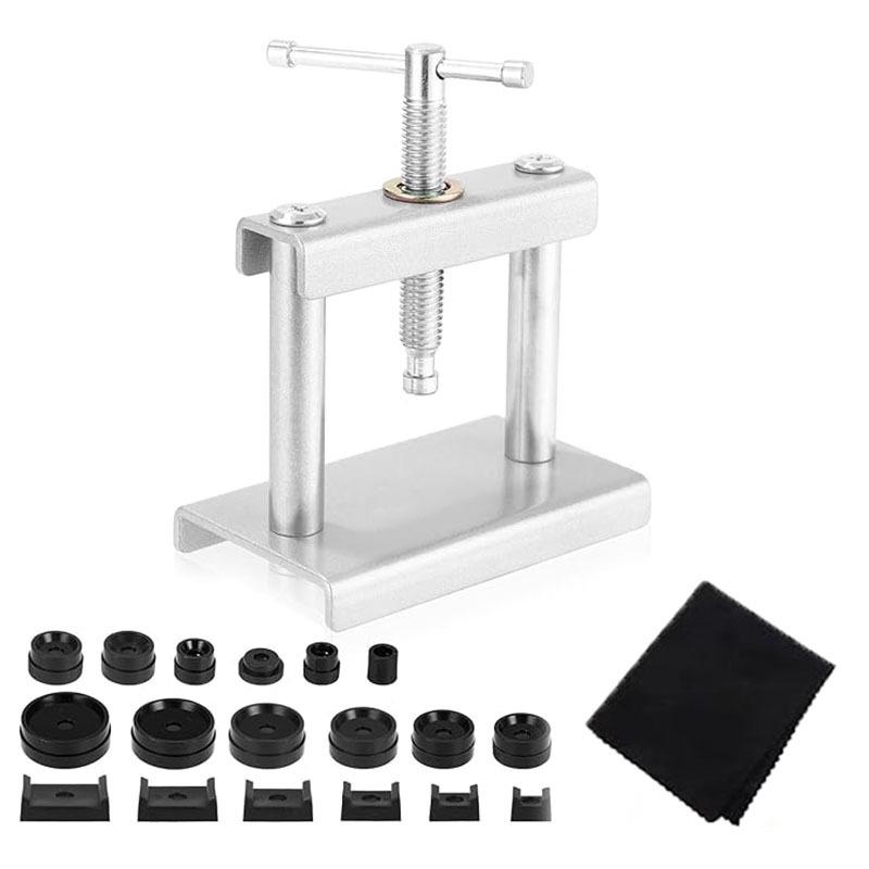 Benchtop Watch Press: Metal Tool for Mechanical & Quartz Watch Battery Cover Replacement