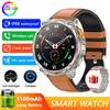 Militärische 1100mAh Super-Große Batterie Herren Kompass Smartwatch 1,7-Zoll AMOLED Bluetooth-Anruf IP68 Wasserdicht Sport Smartwatch