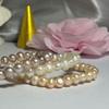 High Quality Natural Freshwater Pearl Bracelet 6mm Delicate Temperament Elastic Bracelet 14 -21cm Size Optional