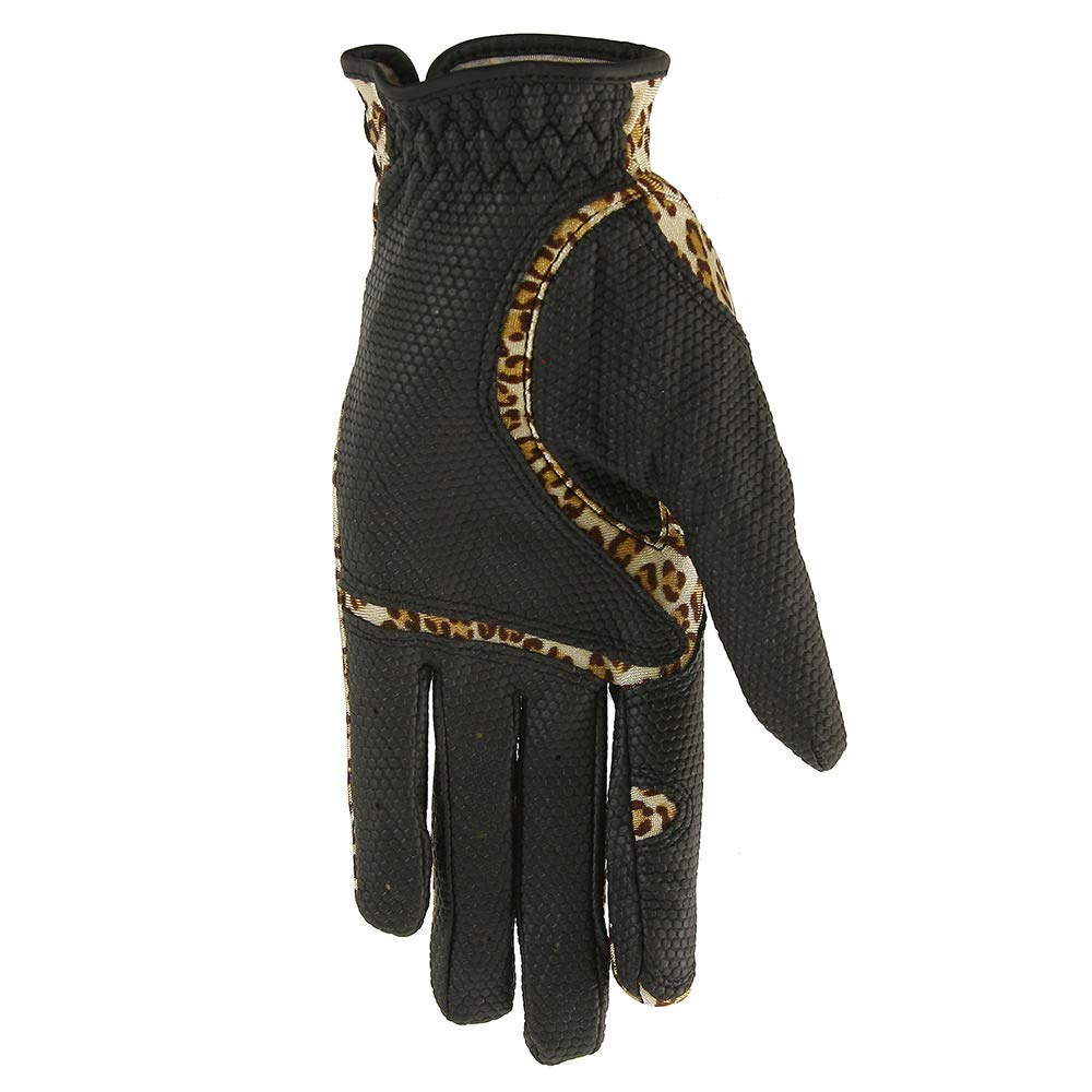 MIC 39 GOLF FIT39 Left Hand Size Small Gloves, Unisex, MGF-220N, (Right-Handed), Leopard/Black,