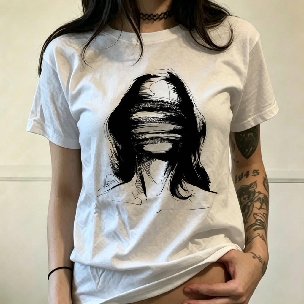 2026 Summer New Arrival Comic Print TShirt Unisex Loose Fit Crew Neck Design Casual And Stylish Y2k Style