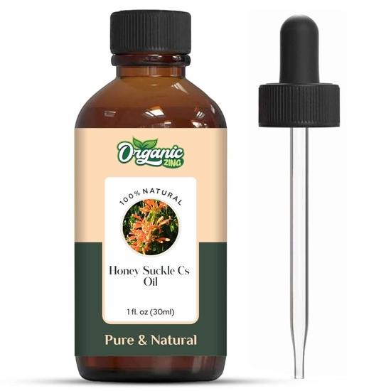 

Organic Zing Honeysuckle (Lonicera periclymenum) Oil | Pure & Natural Essential Oil for Skincare, Aroma and Diffusers- 30ml/1.01fl oz