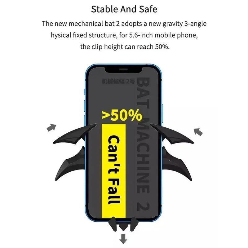 Car Bat Hero Gravity Auto Phone Holder Air Vent Nav Support Decor