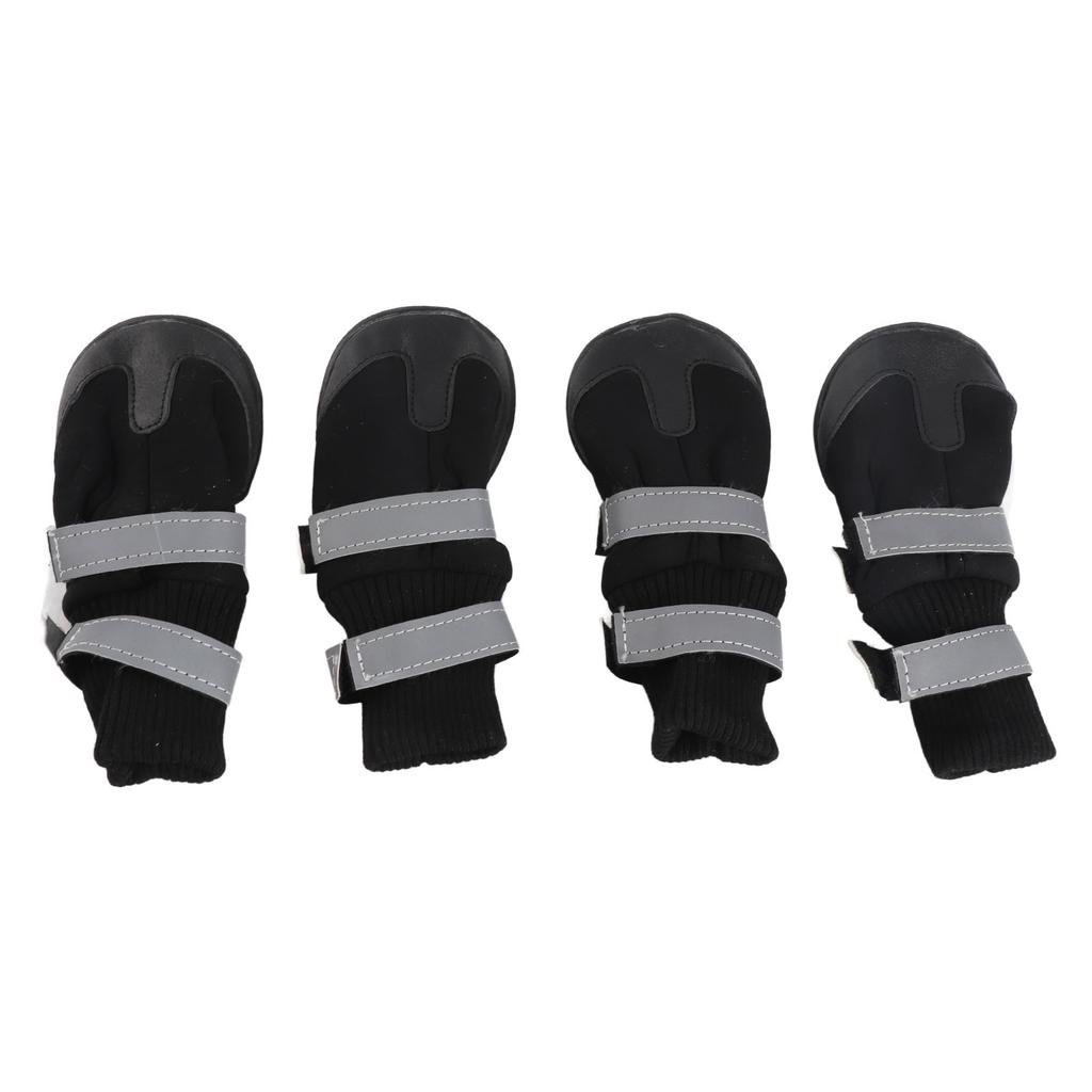 4pcs Set Water Proof Pet Dog Shoes Anti Slip Protective Boots for Large Dogs