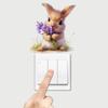 Self-adhesive Waterproof Cute Rabbit Switch Wall Stickers for Bedroom Living Room Home Decor