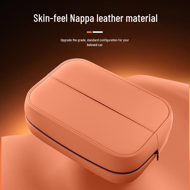 E5 PLUS Blue Electric Car Tissue Box: Model 26 Seat Backrest Hanging Bag Accessory.