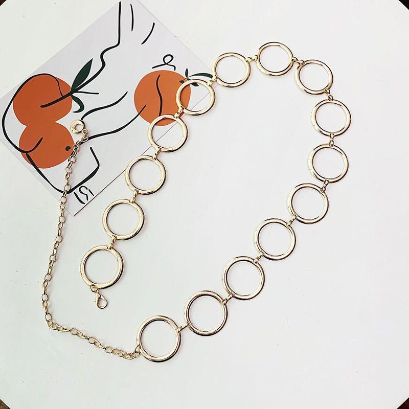 Waist Minimalist Trendy Chain For Feminine Outfits Featuring Rhinestones Gleaming