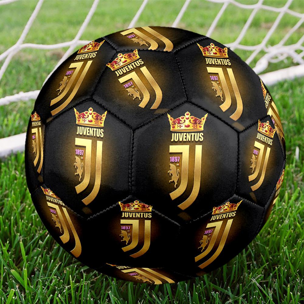 Juventus F.C. teamIndoor Soccer Ball Colorful All Ages Machine Stitched PVC Competition Ready Durable High-Bounce