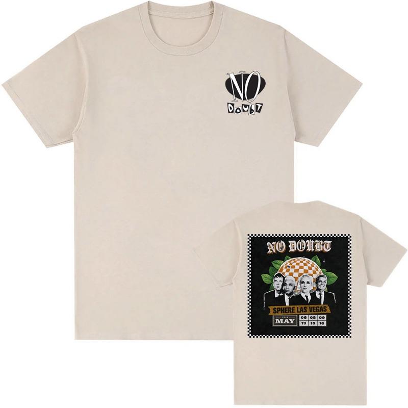 No Doubt SPHERE LAS VEGAS Tshirts Rock Band Graphic Printing T-shirt Short Sleeve Cotton Male Tees Unisex Streetwear women T Shirt
