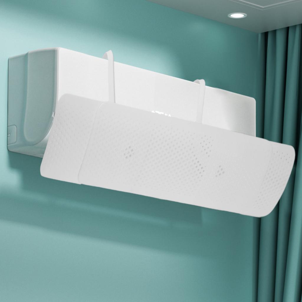 Air Conditioning Air Deflector with Adjustable Anti Wind Baffle for Wall Mounted Units To Divert Direct Airflow