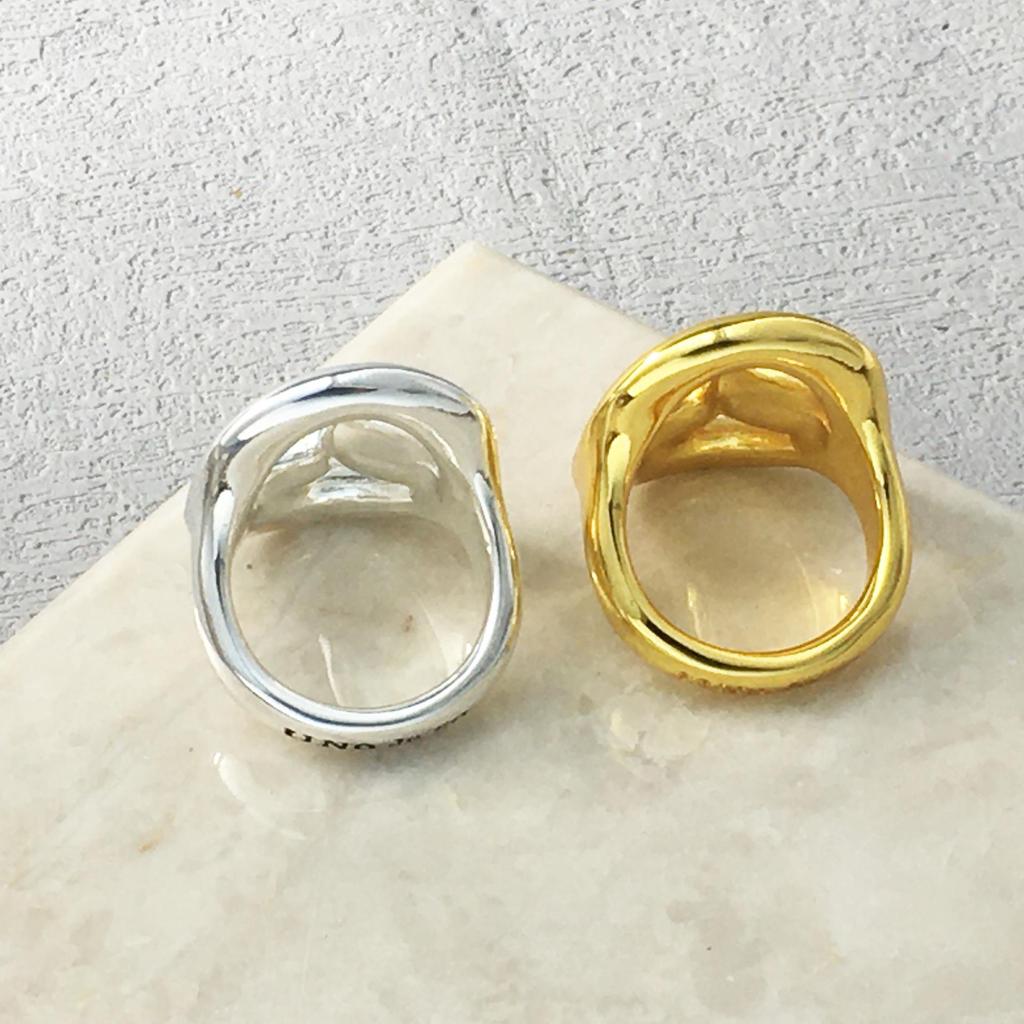 Spain UNOde50 Irregular Crystal Ring: Niche Design with Trendy Personality