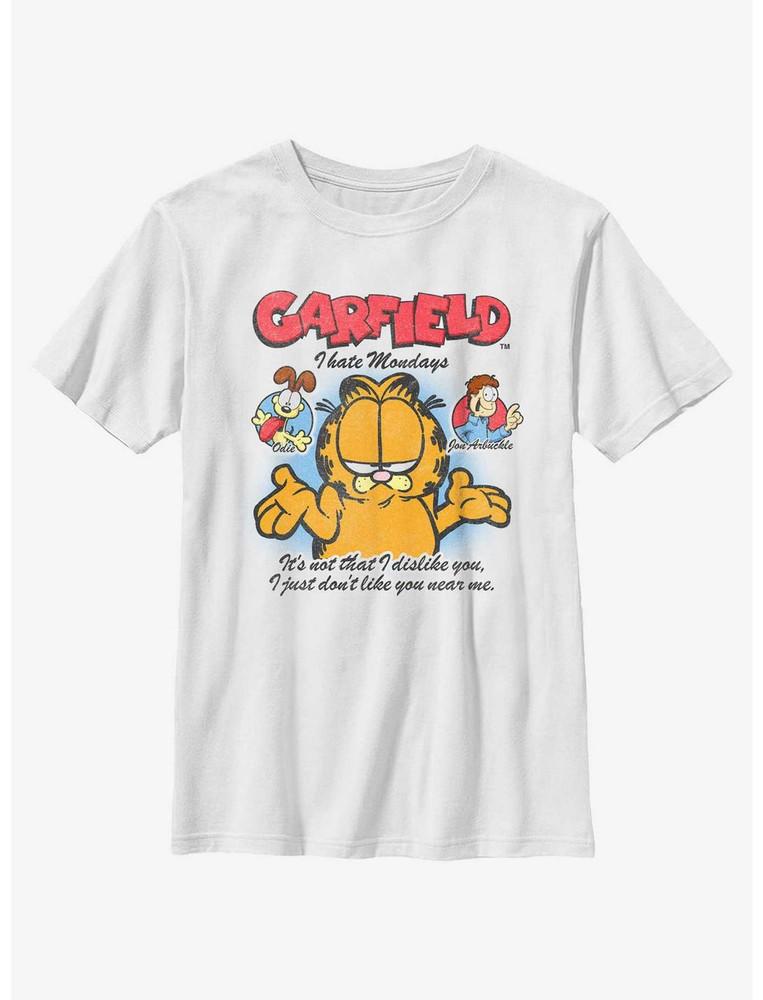 Garfield i hate modays Vintage Tee Unisex Funny Cartoon T Shirt S-5XL Unisex T-Shirt XL