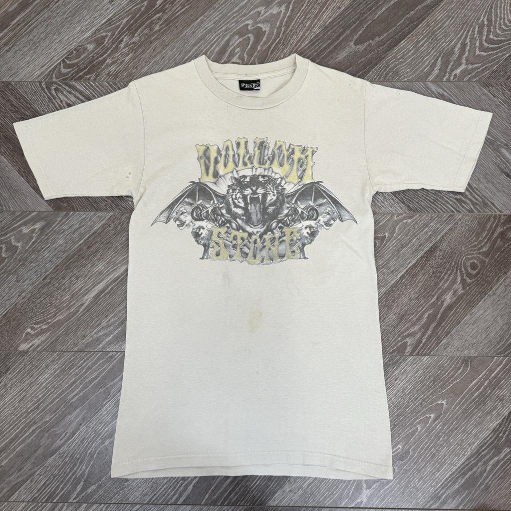 Vintage Y2K Volcom T-shirt Size S Graphic Print Logo Skater Surf Grunge Unisex T-Shirt