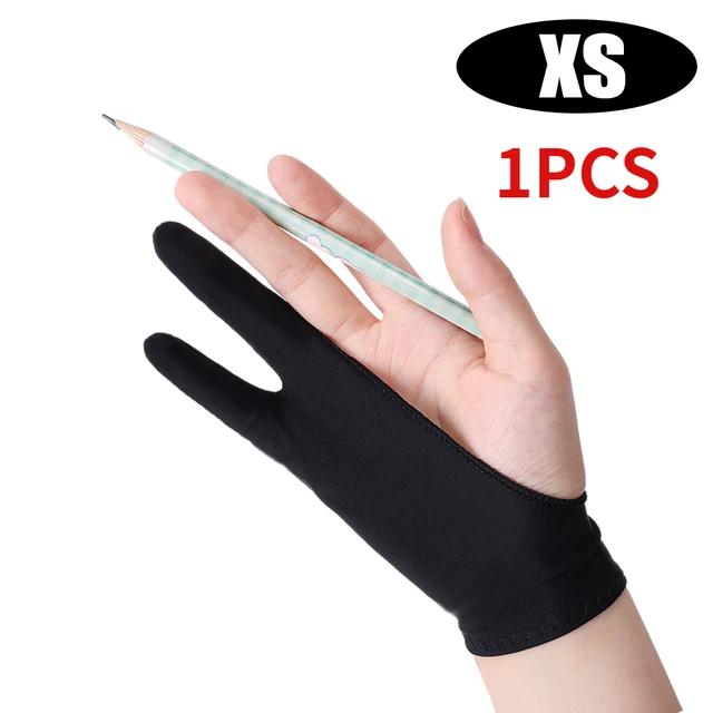Palm Rejection Artist Two-Finger Glove for iPad Tablet Graphic Drawing Monitor Painting Anti-fouling Tablet Screen