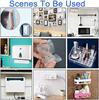 New 10 Pair Double-Sided Adhesive Wall Hooks Hanger Strong Transparent Hooks Suction Cup Sucker Wall Storage Holder For Kitchen