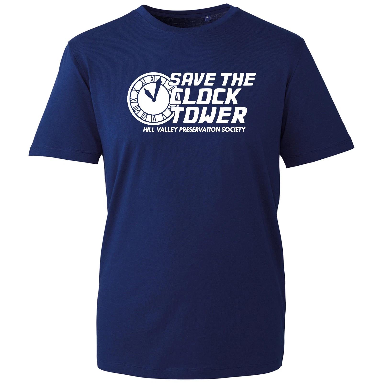 

Retro “Save The Clock Tower” T-Shirt, Sci-Fi Movie Fan Inspired Gift Unisex Tee S