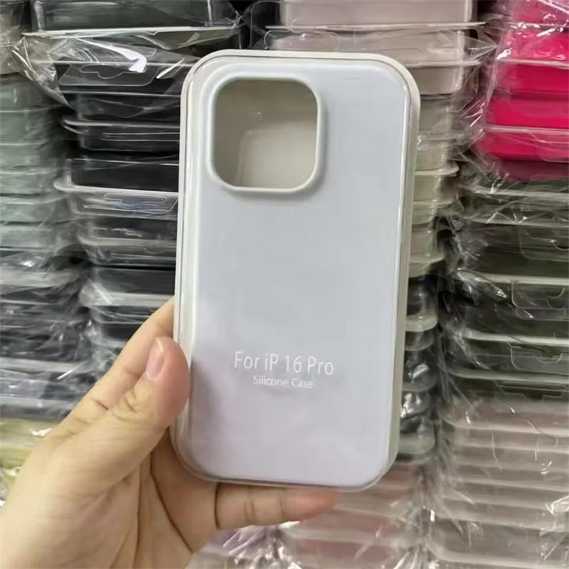 Liquid Silicone Case For Apple iPhone17 Air 15 16E 14 13 12 11 Pro Max Plus Mini XS XR 7/8 SE Phone Official Style Protective Cover