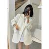 Black Suit Jacket Women's Spring and Autumn Loose Small Suit Suit Top