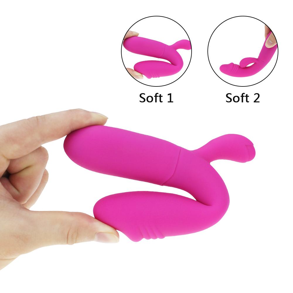 Rabbit Vibrator 10 Modes G Spot Vagina Shocker Sex Product USB Rechargeable Female Masturbation Dildo Vibrator Sex Toy for Woman
