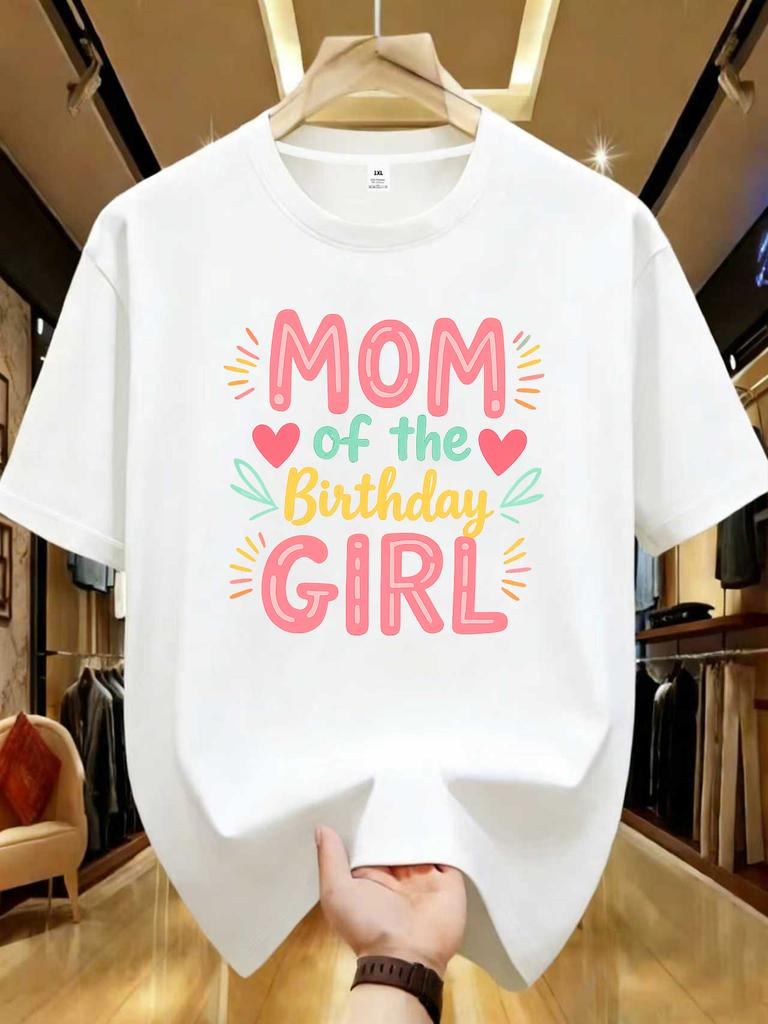 Wzm104161mom Printed Plus Size Unisexs Round Neck Summer Casual Short Sleeved Street Fashion Versatile Plus Size Tshirt